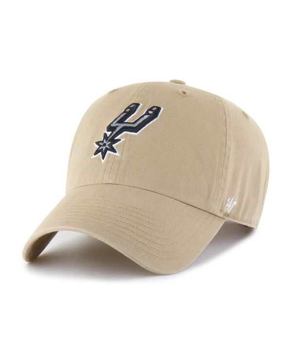 47 ブランド メンズ アクセサリー 帽子 ロゴ '47 Brand Men's Khaki Santonio Spurs Logo Clean Up Adjustable Hat Khaki カーキ|ReVida 店