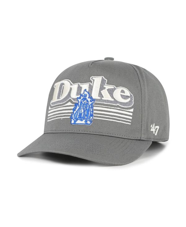 47 ブランド メンズ アクセサリー 帽子 '47 Brand Men's Gray Duke Blue Devilscript Fade Hitch Adjustable Hat Gray グレー|ReVida 店