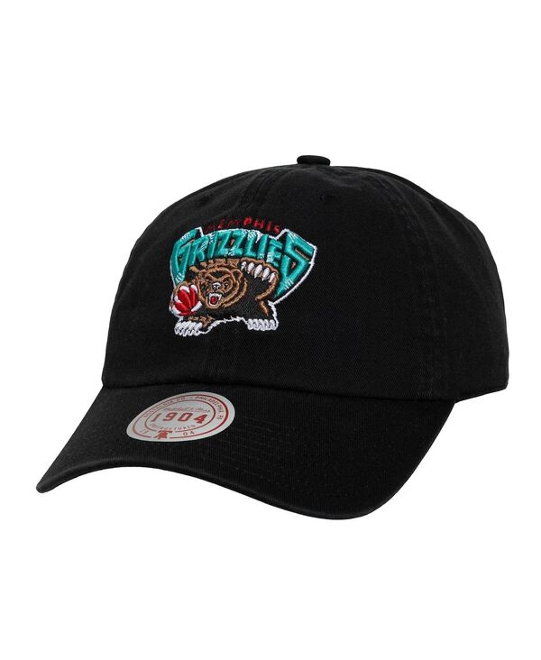 ミッチェル&ネス メンズ アクセサリー 帽子 Mitchell & Ness Men's Black Memphis Grizzlies Hardwood Classics 1904 Adjustable Hat Black ブラック|ReVida 店