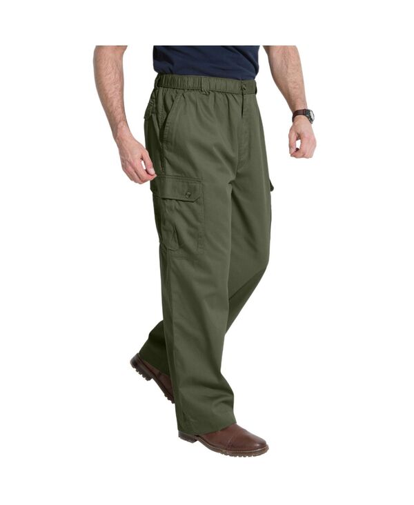 キングサイズ メンズ ボトムス カジュアルパンツ カーゴパンツ トール KingSize Big & Tall Knockarounds Full-Elastic Waist Cargo Pants Olive オリーブ｜ReVida 店