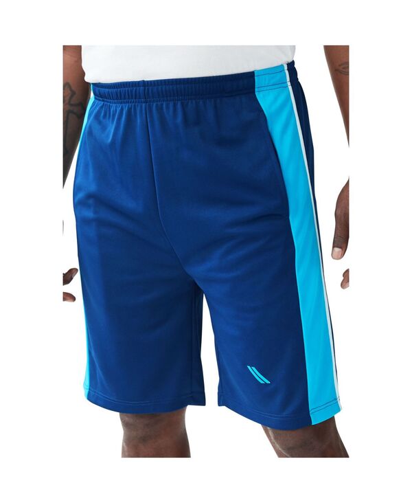キングサイズ メンズ ボトムス ハーフパンツ・ショーツ トール ショートパンツ KingSize Big & Tall KSport Power Wicking Shorts Midnight navy electric turquoise ネイビー｜ReVida 店
