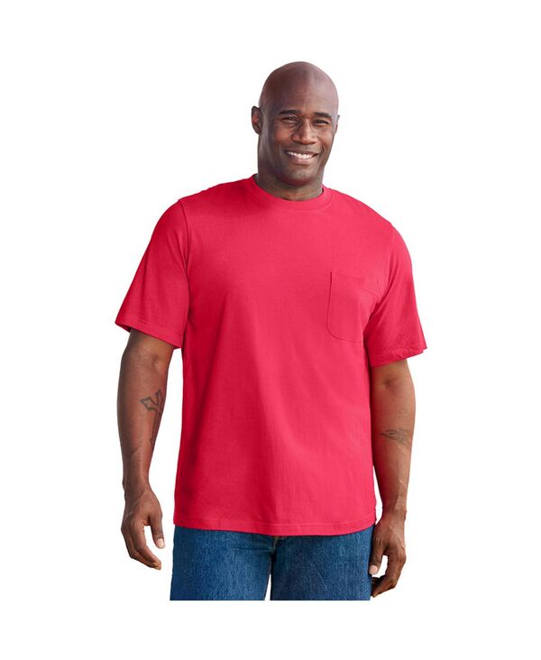 キングサイズ メンズ トップス Tシャツ トール KingSize Tall The Ultra-Light Comfort Pocketeelectric pink ピンク｜ReVida 店 8,386円