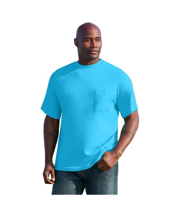 キングサイズ メンズ トップス Tシャツ トール KingSize Tall The Ultra-Light Comfort Pocketee Paradise blue ブルー｜ReVida 店
