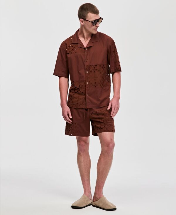 モードオブワン メンズ ボトムス ハーフパンツ・ショーツ ショートパンツ Mode of One Men's Patch Shorts French Cafe|ReVida 店