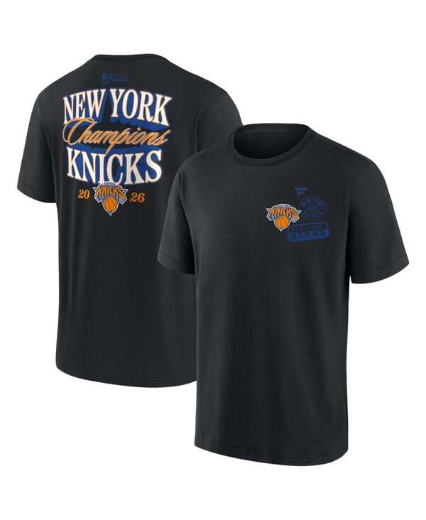 ファナティクス メンズ トップス Tシャツ Fanatics Men's Black New Yorknicks 2026 NBA Champions Elevated Legacy Heavyweight-Shirt Black ブラック|ReVida 店