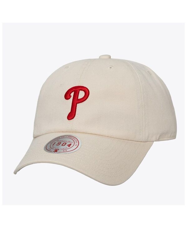 ミッチェル&ネス メンズ アクセサリー 帽子 Mitchell & Ness Men's and Women's Cream Philadelphia Phillies Off-Season 1904 Strapback Adjustable Hat Cream クリーム｜ReVida 店