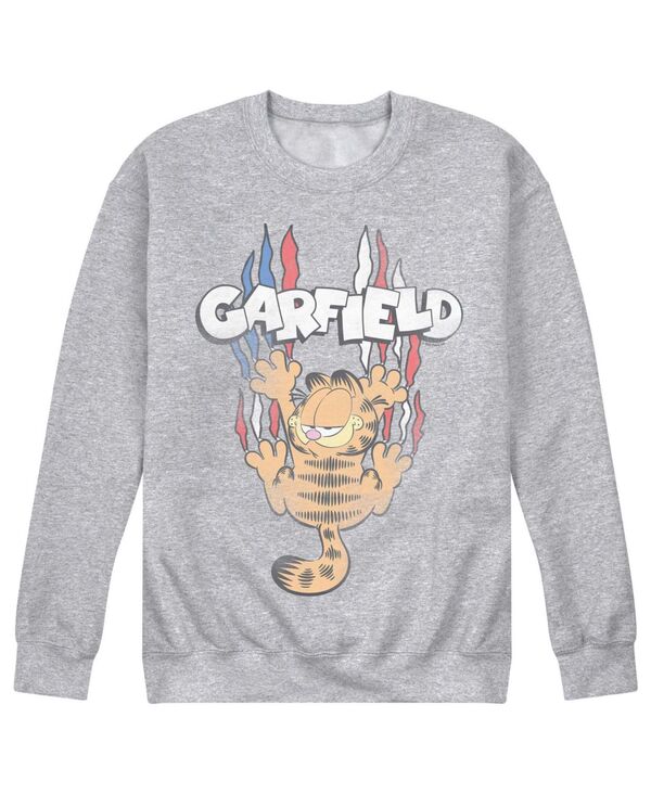 エアウェーブス メンズ アウター パーカー・スウェット シャツ フリース AIRWAVES Men's Garfield Americana Tonal Washed Crew Fleece Sweatshirt Athletic Heather ヘザー|ReVida 店