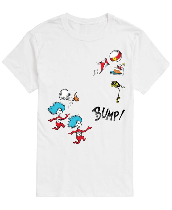 エアウェーブス メンズ トップス Tシャツ 半袖 グラフィック AIRWAVES Men's Dr. Seuss Thing And FishShort-Sleeve Graphic T-Shirt White ホワイト｜ReVida 店