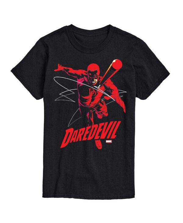 エアウェーブス メンズ トップス Tシャツ 半袖 グラフィック AIRWAVES Men's Daredevil Running Short-Sleeve Graphic T-Shirt Black ブラック｜ReVida 店