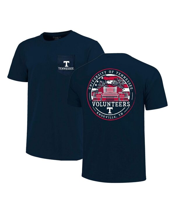 イメージワン メンズ トップス Tシャツ Image One Men's Navy Tennessee Volunteers Campus Americana T-Shirt Navy ネイビー｜ReVida 店
