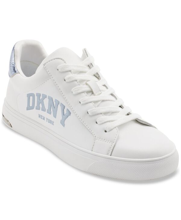 ダナ キャラン ニューヨーク レディース シューズ スニーカー プラットフォーム レース ロゴ DKNY Women's Abeni Arch Logo Lace-Uplatform Sneakers Bright White/Celeste Blue ホワイト｜ReVida 店