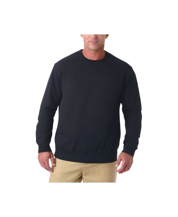 キングサイズ メンズ アウター パーカー・スウェット クルーネック トール シャツ フリース KingSize Big & Tall Ultra-Comfort Fleece Crewneck Sweatshirt Black ブラック|ReVida 店