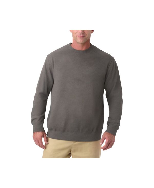キングサイズ メンズ アウター パーカー・スウェット クルーネック トール シャツ フリース KingSize Big & Tall Ultra-Comfort Fleece Crewneck Sweatshirt Heather charcoal チャコール|ReVida 店