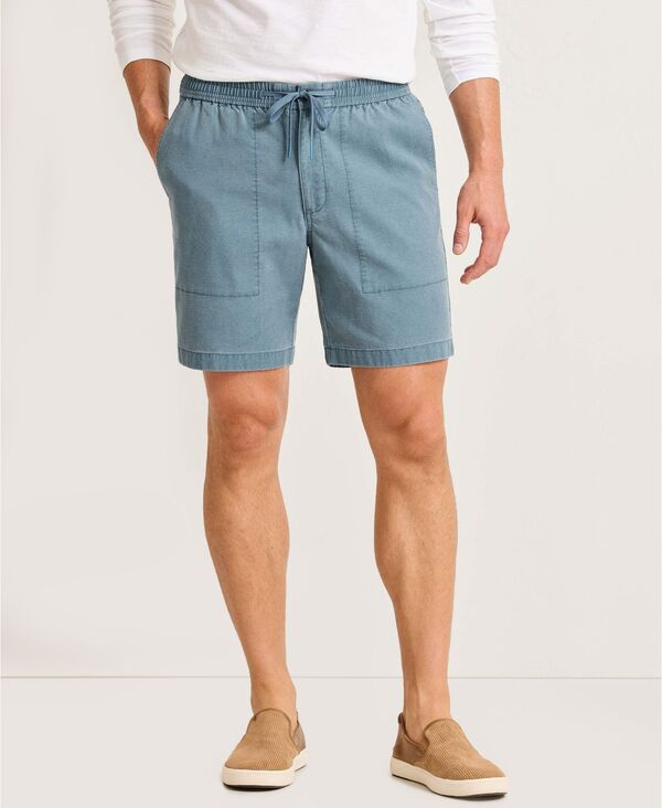 トッミーバハマ メンズ ボトムス ハーフパンツ・ショーツ ショートパンツ Tommy Bahama Men's Ohana Beach Drawstring Pull-on 8" Shorts Mystic Blue ブルー｜ReVida 店 16,186円