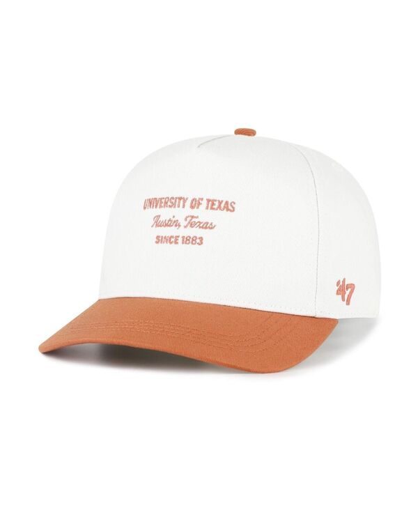 47 ブランド メンズ アクセサリー 帽子 '47 Brand Men's Whitexas Longhorns Contemporary Basics Two-Tone Hitch Adjustable Hat White ホワイト|ReVida 店