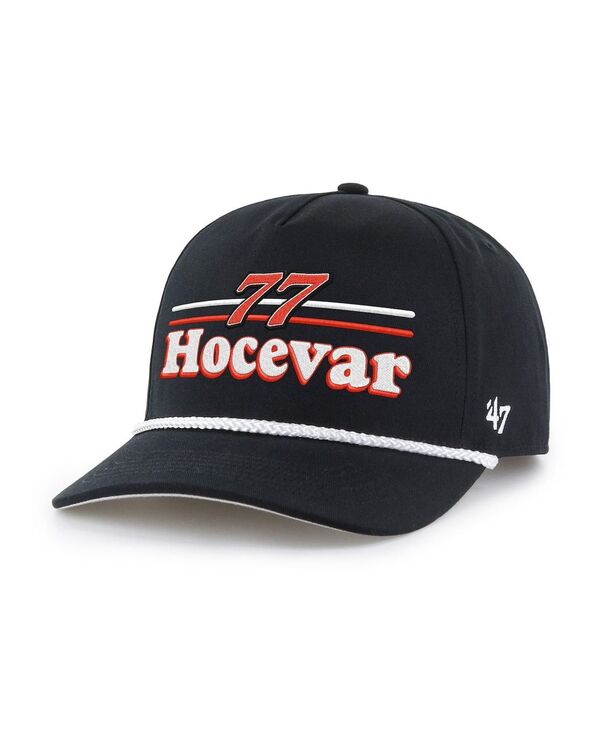 47 ブランド メンズ アクセサリー 帽子 キャップ ケープ '47 Brand Men's Black Carson Hocevar Campscape Hitch Rope Adjustable Hat Black ブラック｜ReVida 店