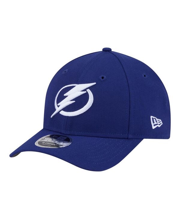 ニューエラ メンズ アクセサリー 帽子 New Era Men's Blue Tampa Bay Lightning 9FORTY M-Crown Adjustable Hat Blue ブルー｜ReVida 店
