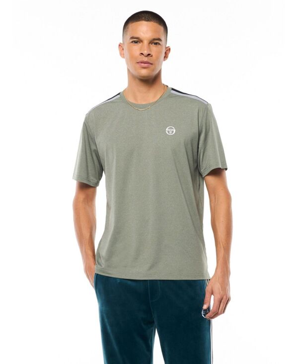 セルジオタッキーニ メンズ トップス Tシャツ Sergio Tacchini Men'sportivo T-Shirt Agave green グリーン｜ReVida 店