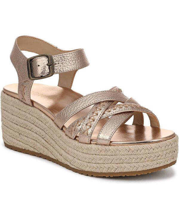 バイオニック レディース シューズ パンプス サンダル Vionic Women's Dana Espadrille Sandals Bronze metallic leather メタリック｜ReVida 店