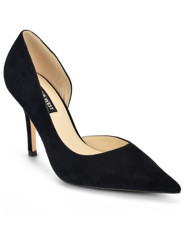 ナインウェスト レディース シューズ パンプス Nine West Women's Grezza d'Orsay Pointed Toe Dress Pumps Black Suede ブラック|ReVida 店
