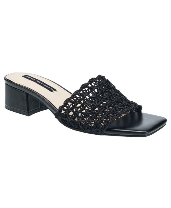 フレンチコネクション レディース シューズ サンダル French Connection Women's Waverly Woven Mule Black ブラック|ReVida 店