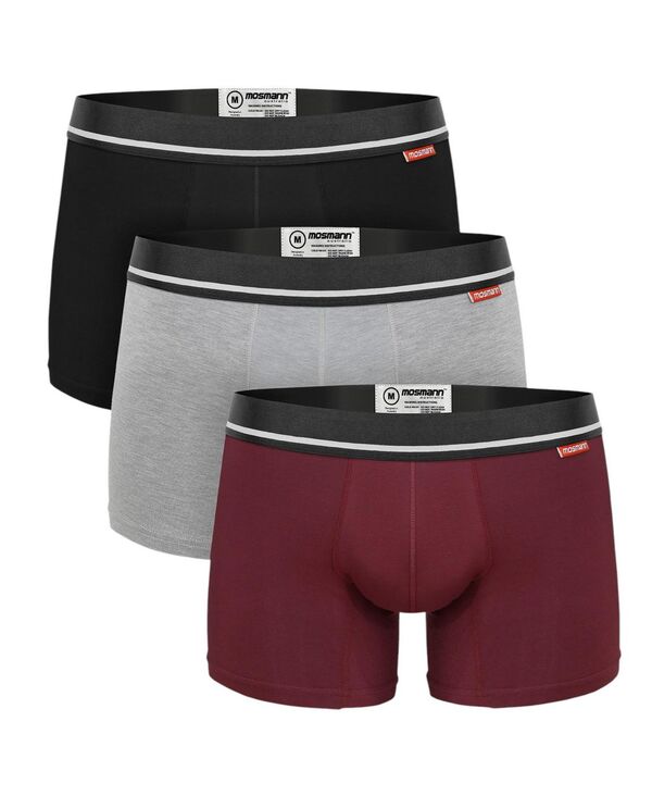 モスマン メンズ アンダーウェア 靴下 Mosmann Australia 3-Pack Bamboo Trunks - Louve No Color|ReVida 店