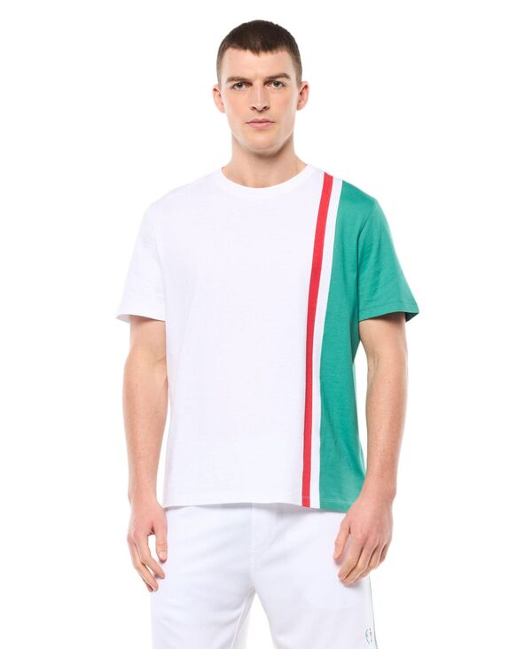 セルジオタッキーニ メンズ トップス Tシャツ Sergio Tacchini Men\'s Classico T-shirt Brilliant white ホワイト｜ReVida 店