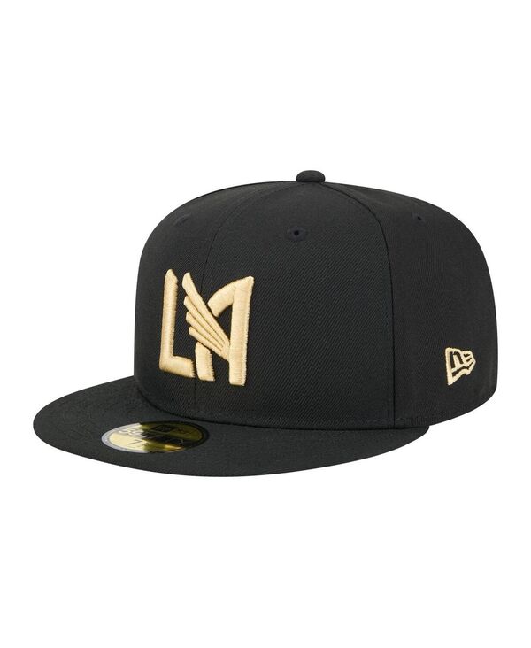 ニューエラ メンズ アクセサリー 帽子 New Era Men's Black LAFC Kickoff 59FIFTY Fitted Hat Black ブラック｜ReVida 店