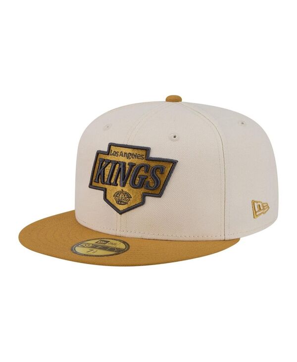 ニューエラ メンズ アクセサリー 帽子 New Era Men's Cream/Tan Los Angeles Kings Colorpack Two-Tone 59FIFTY Fitted Hat Cream Tan クリーム｜ReVida 店
