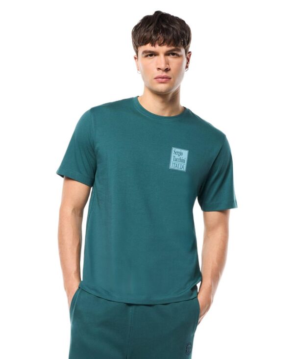 セルジオタッキーニ メンズ トップス Tシャツ Sergio Tacchini Men\'s Italia T-Shirt Mediterranea|ReVida 店