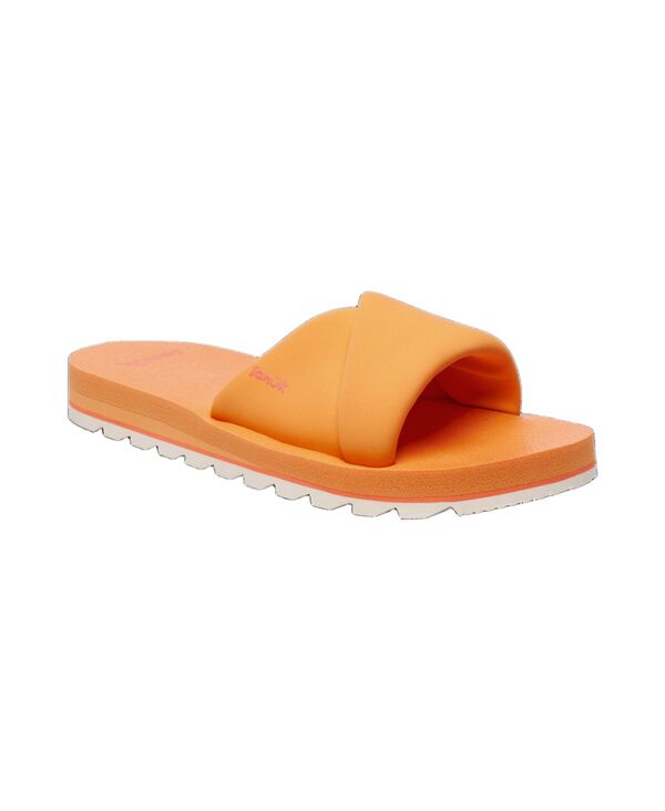 サヌーク レディース シューズ サンダル Sanuk Women's Yoga Origami Slide Sandals Papaya｜ReVida 店
