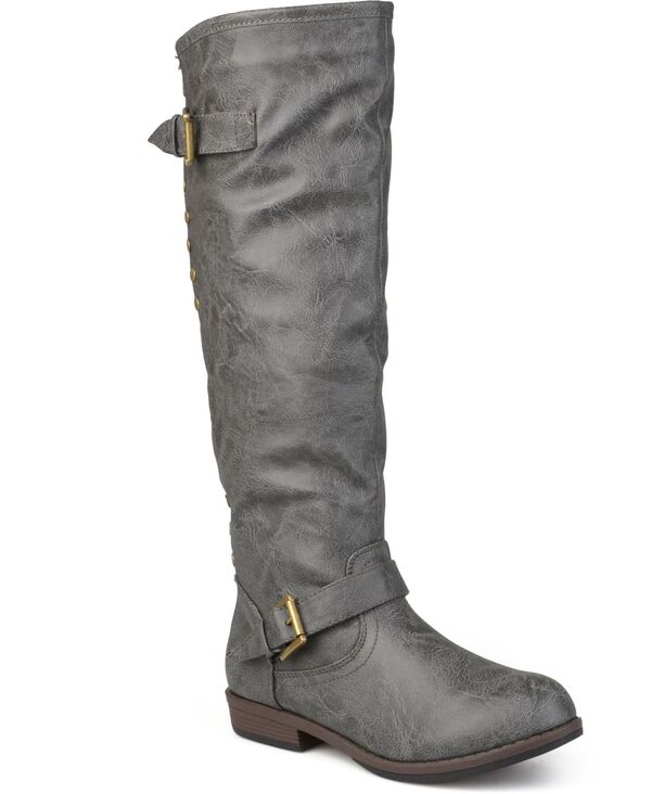 ジュルネ コレクション レディース シューズ ブーツ・レインブーツ Journee Collection Women'spokane Knee High Boots Dark Grey グレー|ReVida 店