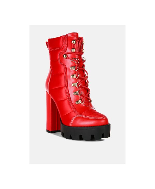 ロンドンラグ レディース シューズ ブーツ・レインブーツ アンクル London Rag Womenscotch ankle boots Red レッド｜ReVida 店