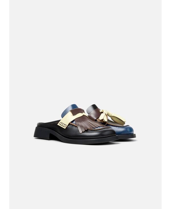 カンペール レディース シューズ パンプス レザー Camper Women's Donna Twins Leather Clog Multicolor マルチカラー｜ReVida 店