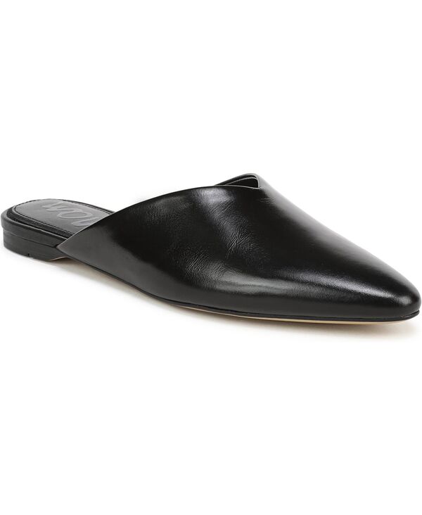 サムエデルマン レディース シューズ スリッポン・ローファー Sam Edelman Women's Khai Slip-On Mules Black Leather ブラック｜ReVida 店