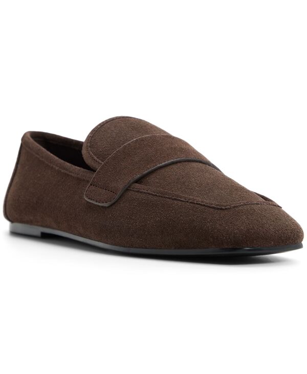 アルド レディース シューズ スリッポン・ローファー ALDO Women's Charlii Smoking Slip-On Loafers Dark Brown Suede ブラウン｜ReVida 店 29,980円