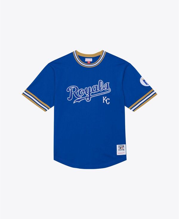 ミッチェル&ネス メンズ トップス Tシャツ Mitchell & Ness Men's Royal Kansas City Royals Wild Pitch Ringer T-Shirt Royal|ReVida 店