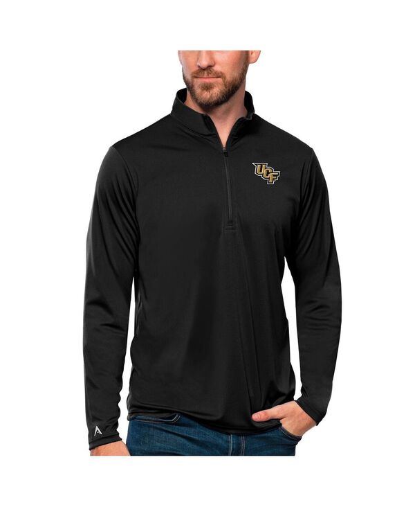アンティグア メンズ トップス シャツ Antigua Men's Black UCF Knights Tribute Quarter-Zip Top Black ブラック｜ReVida 店