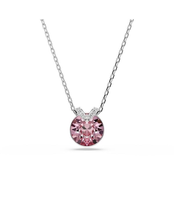 スワロフスキー レディース アクセサリー ネックレス・チョーカー・ペンダントトップ レース Swarovski Bella Metal-Tone Plated V Pendant Necklace Pink ピンク｜ReVida 店
