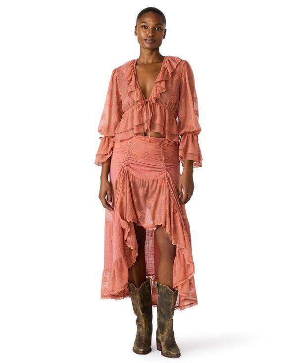 スティーブ マデン レディース トップス シャツ Vネック ニット Steve Madden Women's Montana Knit V-Neck Top Canyon Rose|ReVida 店