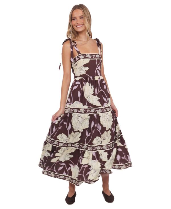 Petal and Pup レディース トップス ワンピース マキシ Petal and Pup Women's Leonor Maxi Dress Yellow brown floral イエロー｜ReVida 店