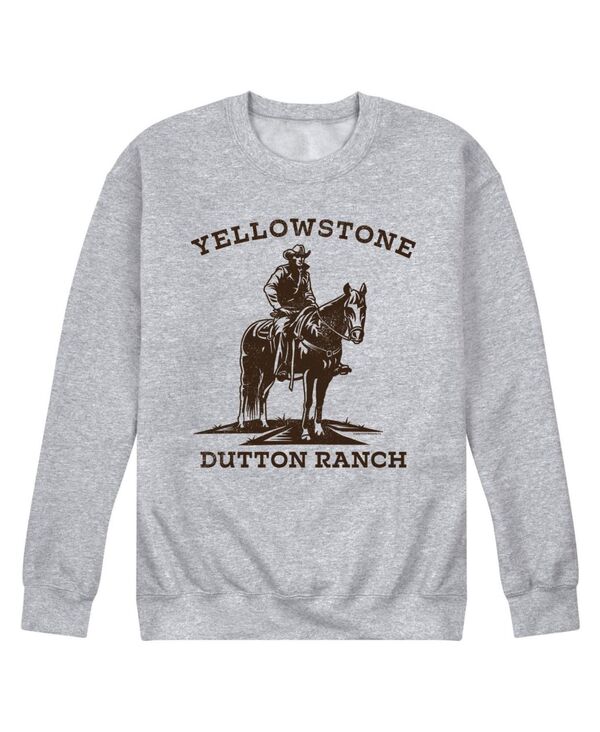 エアウェーブス メンズ アウター パーカー・スウェット シャツ フリース AIRWAVES Men's Yellowstone Cowboy Fleece Sweatshirt Gray グレー｜ReVida 店