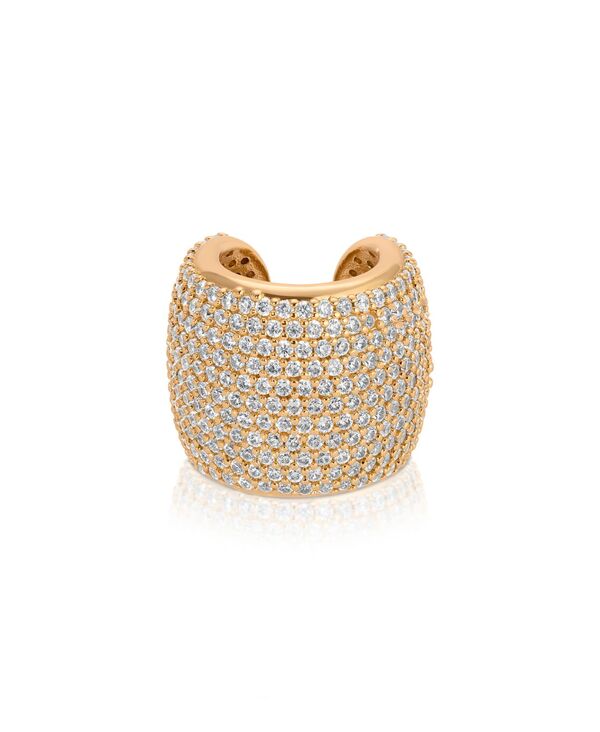 エティカ レディース アクセサリー ピアス・イヤリング ETTIKA Crystal Statement Chunky Cuff Earrings Gold ゴールド|ReVida 店