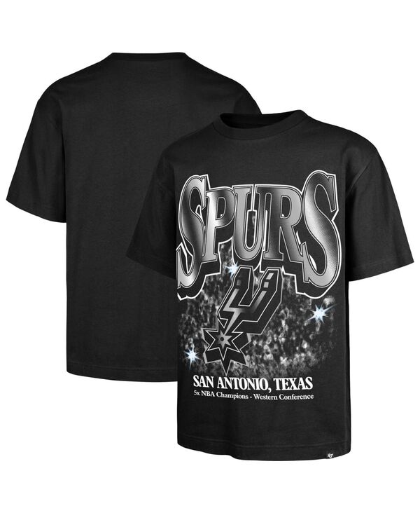 47 ブランド メンズ トップス Tシャツ '47 Brand Men's Black Santonio Spurs Past Champs Collection Flashbulb Foundation T-Shirt Black ブラック|ReVida 店