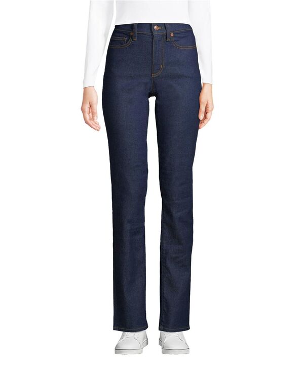 ランズエンド レディース ボトムス デニムパンツ ストレート ジーンズ Lands' End Women's Recover High Rise Straight Leg Jeans Riverinse|ReVida 店
