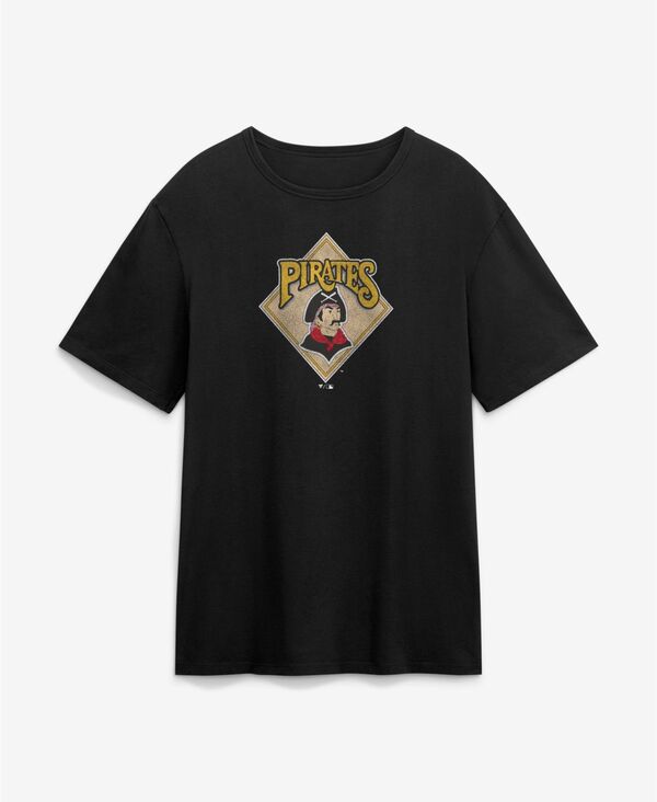 ファナティクス メンズ トップス Tシャツ ロゴ Fanatics Men's Black Pittsburgh Pirates Alternate Logo Legacy T-Shirt Black ブラック｜ReVida 店