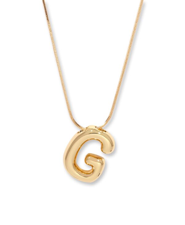 ブルックアンドヨーク レディース アクセサリー ネックレス・チョーカー・ペンダントトップ レース brook & york Gold Plated Pippa Bubble Initial Short Pendant Necklace Gold-G ゴールド｜ReVida 店