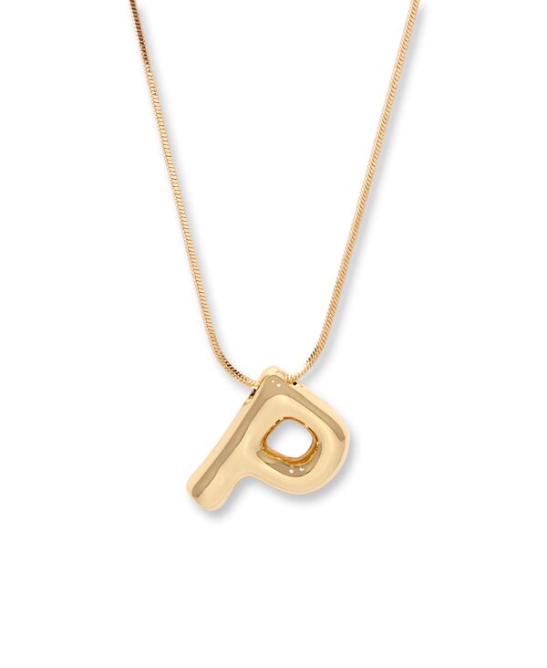 ブルックアンドヨーク レディース アクセサリー ネックレス・チョーカー・ペンダントトップ レース brook & york Gold Plated Pippa Bubble Initial Short Pendant Necklace Gold-P ゴールド｜ReVida 店