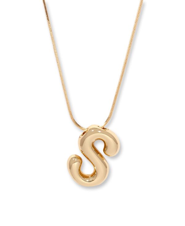 ブルックアンドヨーク レディース アクセサリー ネックレス・チョーカー・ペンダントトップ レース brook & york Gold Plated Pippa Bubble Initial Short Pendant Necklace Gold-S ゴールド|ReVida 店