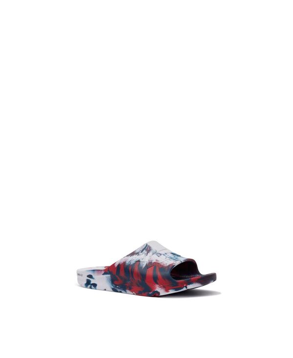 エクストラタフ メンズ シューズ スニーカー XTRATUF Men's Apres Fish Slide Red white and blue ホワイト｜ReVida 店
